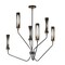 Maxim Lighting Regent 6-Light Pendant, Black/Antique Brass 16176CLBKAB - alternate 1
